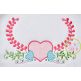 Heart Swag Motif Embroidery | Machine Embroidery Designs by JuJu
