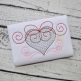 Heart Swirly Bow Motif Embroidery | Machine Embroidery Designs by JuJu