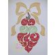 Swirly Ornament with Bow Motif Embroidery | Machine Embroidery Designs by JuJu
