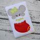 Mouse in Stocking Girl Applique | Machine Embroidery Designs by JuJu
