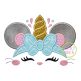 Mouse Unicorn Horn Applique | Machine Embroidery Designs by JuJu