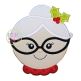 Mrs Claus Glasses Applique | Machine Embroidery Designs by JuJu