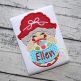 Mrs Claus Ornament Peeker Applique | Machine Embroidery Designs by JuJu