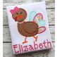 Turkey Couple Applique Embroidery Designs