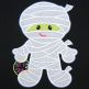 Mummy Applique | Machine Embroidery Designs by JuJu