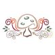 Mushroom Flourish Embroidery | Machine Embroidery Designs by JuJu