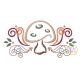 Mushroom Flourish Embroidery | Machine Embroidery Designs by JuJu
