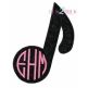 Music Note Applique | Machine Embroidery Designs by JuJu