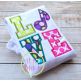 Music Note LOVE Applique | Machine Embroidery Designs by JuJu