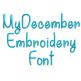 My December Embroidery Font | Machine Embroidery Designs by JuJu