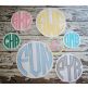 Natural Circle Monogram Applique Font | Machine Embroidery Designs by JuJu
