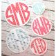 Natural Circle Applique Zig Zag Font | Machine Embroidery Designs by JuJu