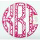 Natural Circle Applique Zig Zag Font | Machine Embroidery Designs by JuJu