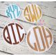 Natural Circle Large Monogram Embroidery Font | Machine Embroidery Designs by JuJu