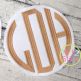 Natural Circle Large Monogram Embroidery Font | Machine Embroidery Designs by JuJu