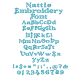 Nattie Embroidery Font | Machine Embroidery Designs by JuJu