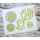 Natural Circle Monogram Embroidery Font | Machine Embroidery Designs by JuJu