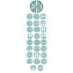 Circle Applique Monogram Alphabet Machine Embroidery Designs by JuJu