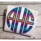 Natural Circle Monogram Applique Font | Machine Embroidery Designs by JuJu