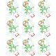 Naughty Elf Applique Alphabet
