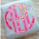 Natural Circle Monogram Applique Font | Machine Embroidery Designs by JuJu