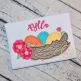 Nest with Eggs Applique Design | Machine Embroidery Designs by JuJu