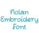 Nolan Embroidery Font | Machine Embroidery Designs by JuJu