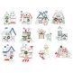 North Pole Village Colorwork Set 4 Machine Embroidery Designs by JuJu