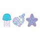Ocean Alphabet Embellishment Kit | Machine Embroidery Designs by JuJu