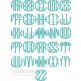 Octagon Monogram Large Embroidery Font | Machine Embroidery Designs by JuJu