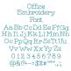 Quarter Inch Font Bundle 15 Digital Embroidery Machine Designs by JuJu