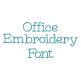 Office Embroidery Font | Machine Embroidery Designs by JuJu