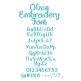 Olivia Embroidery Font | Machine Embroidery Designs by JuJu