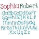 One Thing Embroidery Font Machine Embroidery Designs by JuJu