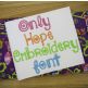 Only Hope Embroidery Font Machine Embroidery Designs by JuJu