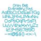 Orion Belt Embroidery Font | Machine Embroidery Designs by JuJu