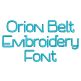Orion Belt Embroidery Font | Machine Embroidery Designs by JuJu