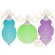 Ornament Trio Sketch Embroidery | Machine Embroidery Designs by JuJu