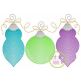 Ornament Trio Sketch Embroidery | Machine Embroidery Designs by JuJu