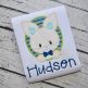 Oval Bunny Boy Applique | Machine Embroidery Designs by JuJu