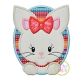 Oval Bunny Girl Applique | Machine Embroidery Designs by JuJu