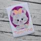 Oval Cat Girl Applique | Machine Embroidery Designs by JuJu