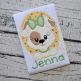 Oval Dog Girl Applique | Machine Embroidery Designs by JuJu