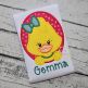 Oval Duck Girl Applique | Machine Embroidery Designs by JuJu