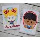 Oval Farm Girl Applique | Machine Embroidery Designs by JuJu