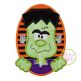 Oval Frankenstein Applique | Machine Embroidery Designs by JuJu