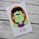 Oval Frankenstein Applique | Machine Embroidery Designs by JuJu