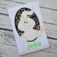 Oval Ghost Boy Applique | Machine Embroidery Designs by JuJu
