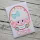 Oval Lamb Girl Applique | Machine Embroidery Designs by JuJu