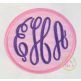 Oval Monogram Frame Applique | Machine Embroidery Designs by JuJu